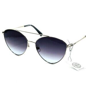 NEW SWAROVSKI SK286 16C Silver/Grey Mirrored Cat Eye 58mm 16 135